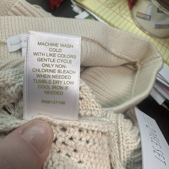 House of Harlow 1960 Women’s Crochet Crop Top/Pencil Skirt 2 Piece Set Size L - Picture 8 of 8